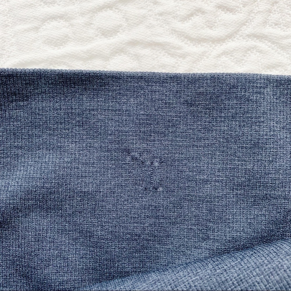 Lululemon In The Flow Crop II Leggings (16.5" Inseam), Heathered Inkwell Blue - Picture 4 of 7